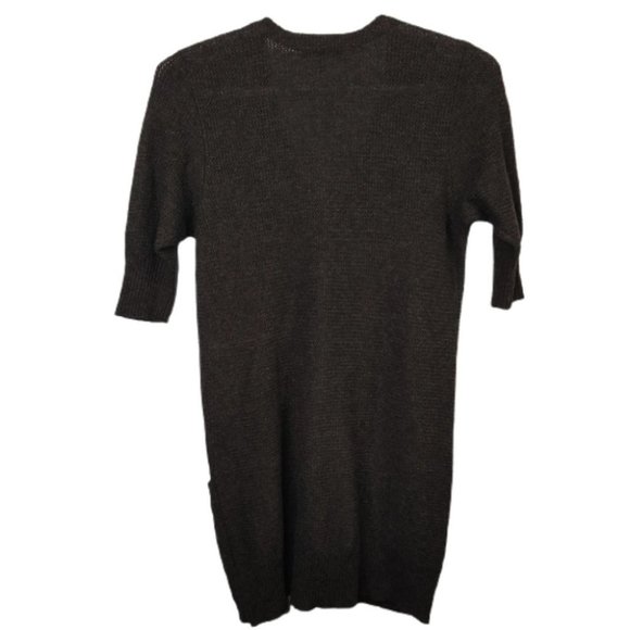 Eileen Fisher Wool Cashmere 3/4 Sleeve Cardigan Sweater Brown Size Small Petite - Picture 3 of 5